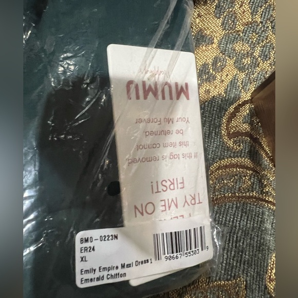 NWT-Show me your MuMu Emily Empire maxi dress - Picture 12 of 12